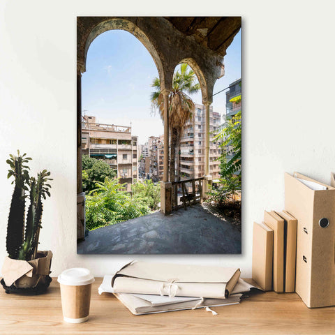 Image of 'Cityview From Balcony' by Roman Robroek Giclee Canvas Wall Art,18 x 26