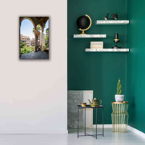 Image of 'Cityview From Balcony' by Roman Robroek Giclee Canvas Wall Art,18 x 26