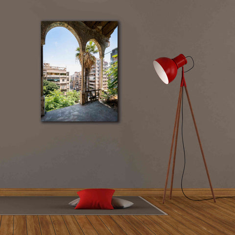 Image of 'Cityview From Balcony' by Roman Robroek Giclee Canvas Wall Art,26 x 34