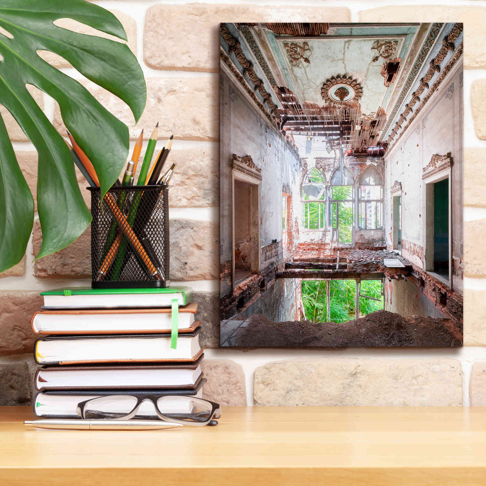 'Beirut Palace' by Roman Robroek Giclee Canvas Wall Art,12 x 16