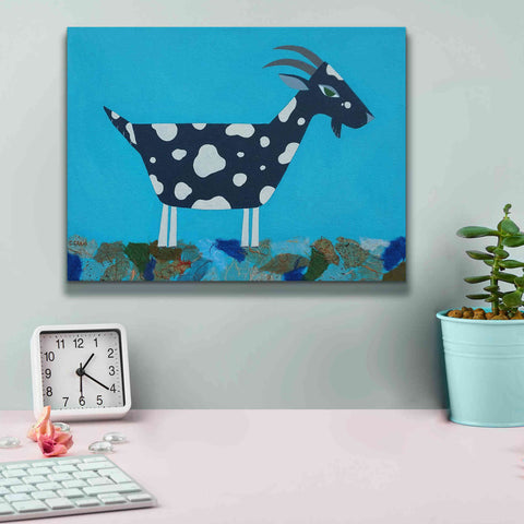 Image of 'Fergus The Goat by Casey Craig Giclee Canvas Wall Art,16 x 12