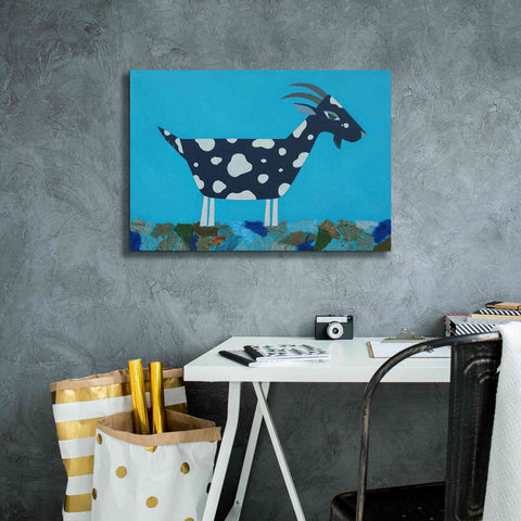 Image of 'Fergus The Goat by Casey Craig Giclee Canvas Wall Art,26 x 18