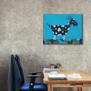 'Fergus The Goat by Casey Craig Giclee Canvas Wall Art,34 x 26