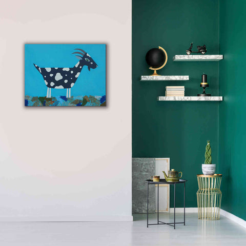 Image of 'Fergus The Goat by Casey Craig Giclee Canvas Wall Art,34 x 26