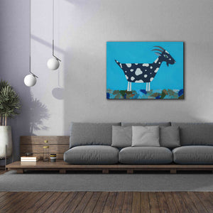 'Fergus The Goat by Casey Craig Giclee Canvas Wall Art,54 x 40