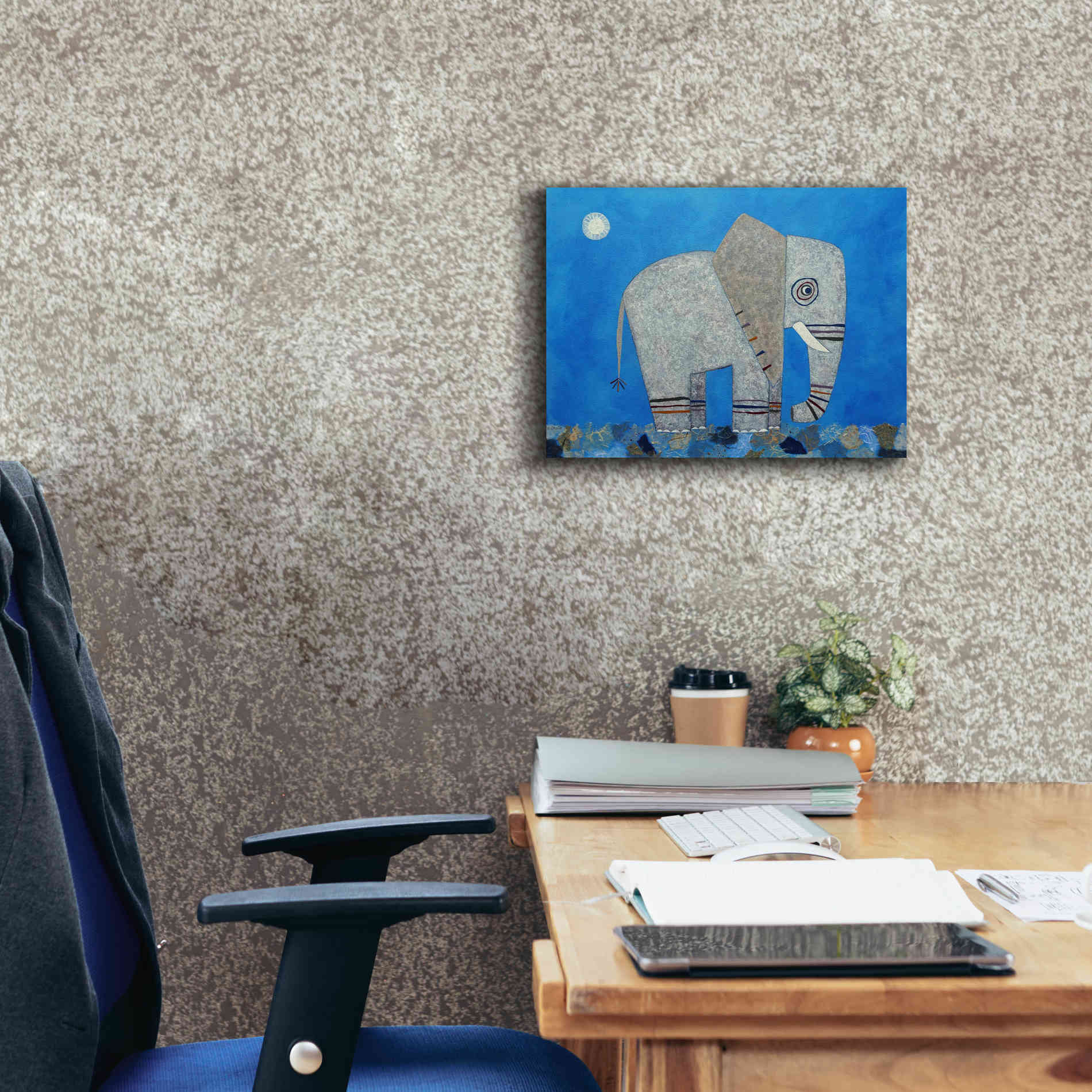 'Everything Else Is Irrelephant by Casey Craig Giclee Canvas Wall Art,16 x 12