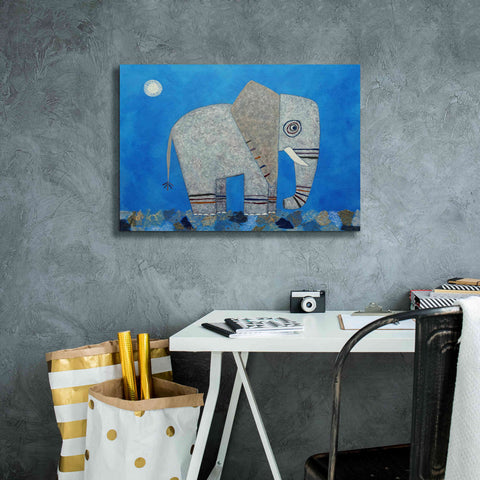 Image of 'Everything Else Is Irrelephant by Casey Craig Giclee Canvas Wall Art,26 x 18