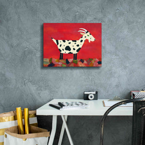 'Vincent Van Goat by Casey Craig Giclee Canvas Wall Art,16 x 12