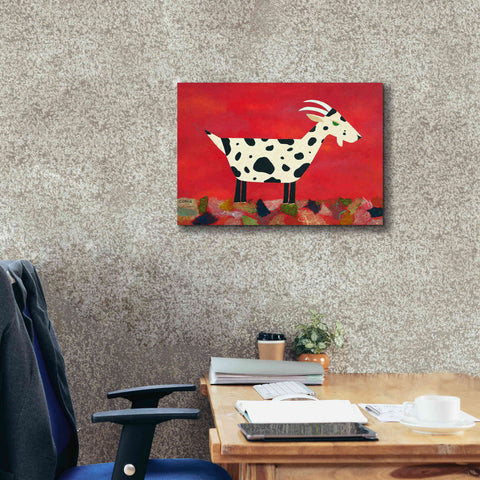 Image of 'Vincent Van Goat by Casey Craig Giclee Canvas Wall Art,24 x 20