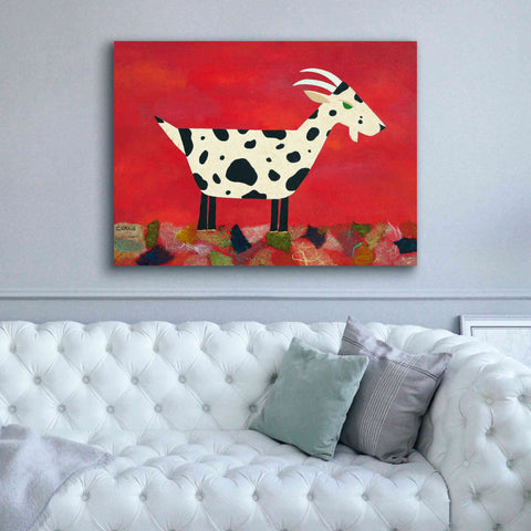 Image of 'Vincent Van Goat by Casey Craig Giclee Canvas Wall Art,54 x 40