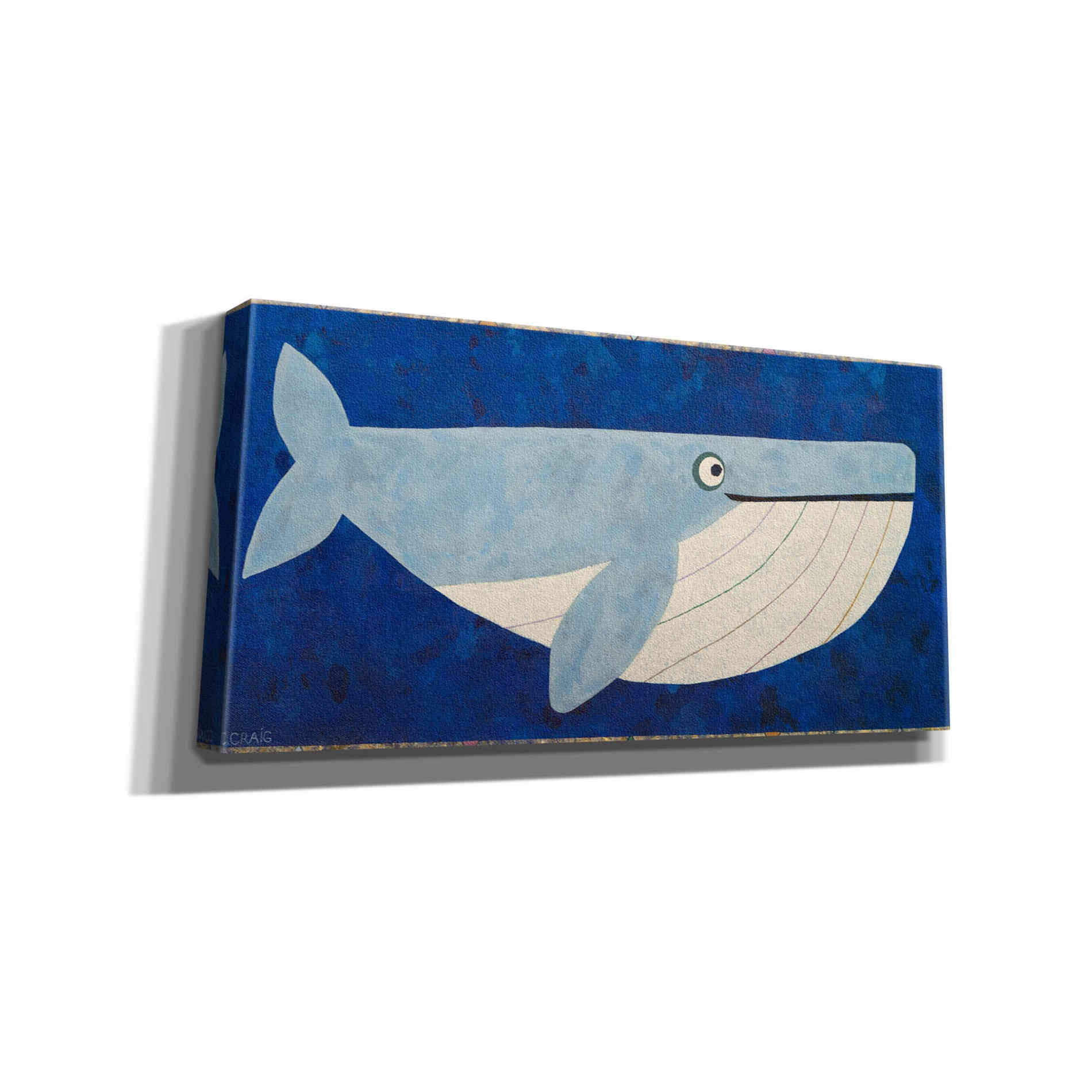 'Wendell the Whale by Casey Craig Giclee Canvas Wall Art