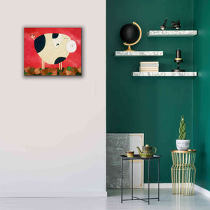 'Pig Newton by Casey Craig Giclee Canvas Wall Art,24 x 20