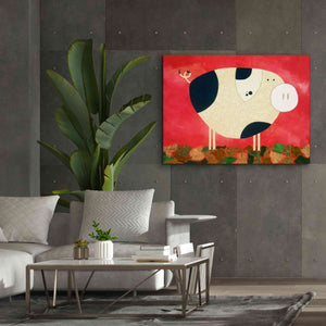 'Pig Newton by Casey Craig Giclee Canvas Wall Art,54 x 40