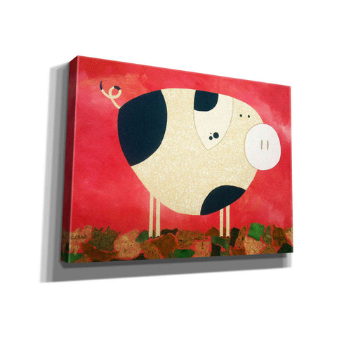 Image of 'Pig Newton by Casey Craig Giclee Canvas Wall Art