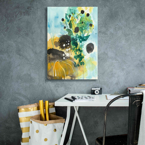 Image of 'Sunflower Kisses II by Corina Capri Giclee Canvas Wall Art,18 x 26