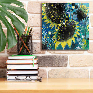 'Sunflower Kisses by Corina Capri Giclee Canvas Wall Art,12 x 12