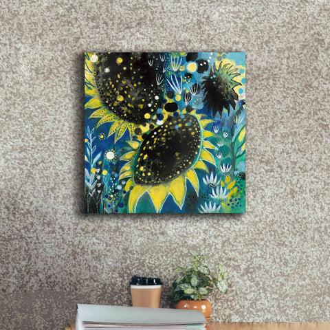 Image of 'Sunflower Kisses by Corina Capri Giclee Canvas Wall Art,18 x 18