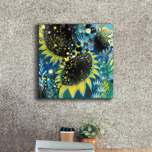 'Sunflower Kisses by Corina Capri Giclee Canvas Wall Art,18 x 18
