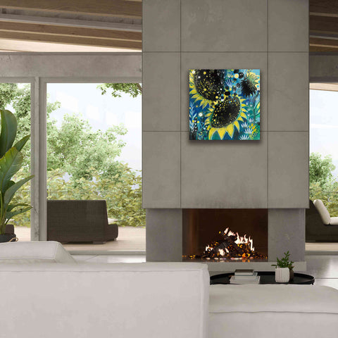 Image of 'Sunflower Kisses by Corina Capri Giclee Canvas Wall Art,26 x 26