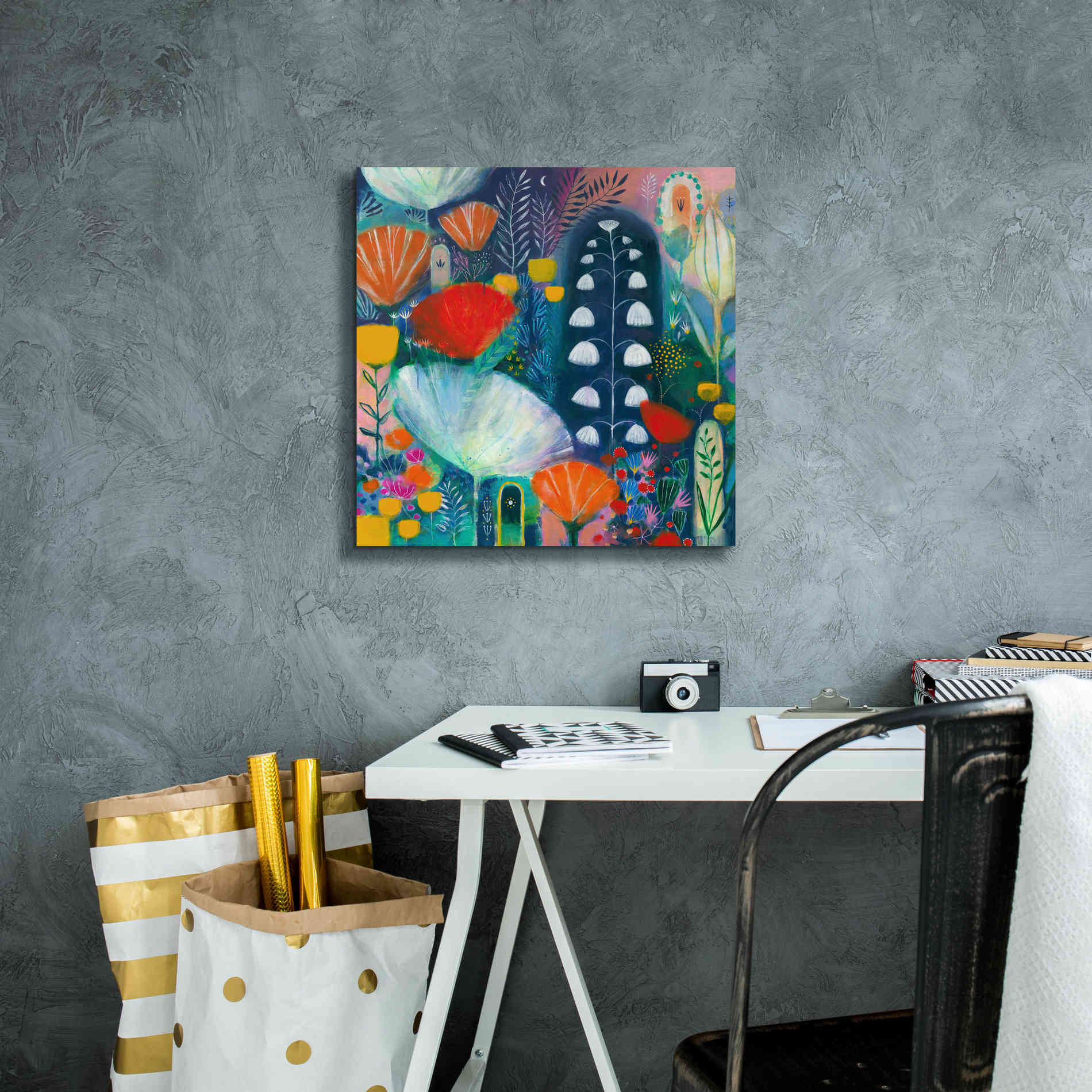 'Nuit Blanche by Corina Capri Giclee Canvas Wall Art,18 x 18