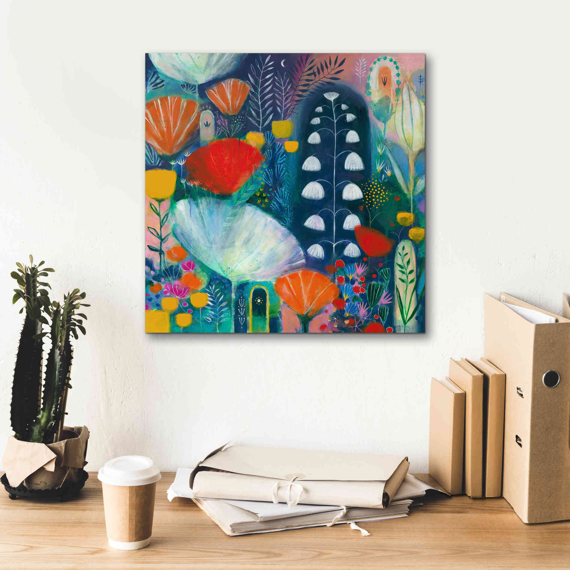 'Nuit Blanche by Corina Capri Giclee Canvas Wall Art,18 x 18