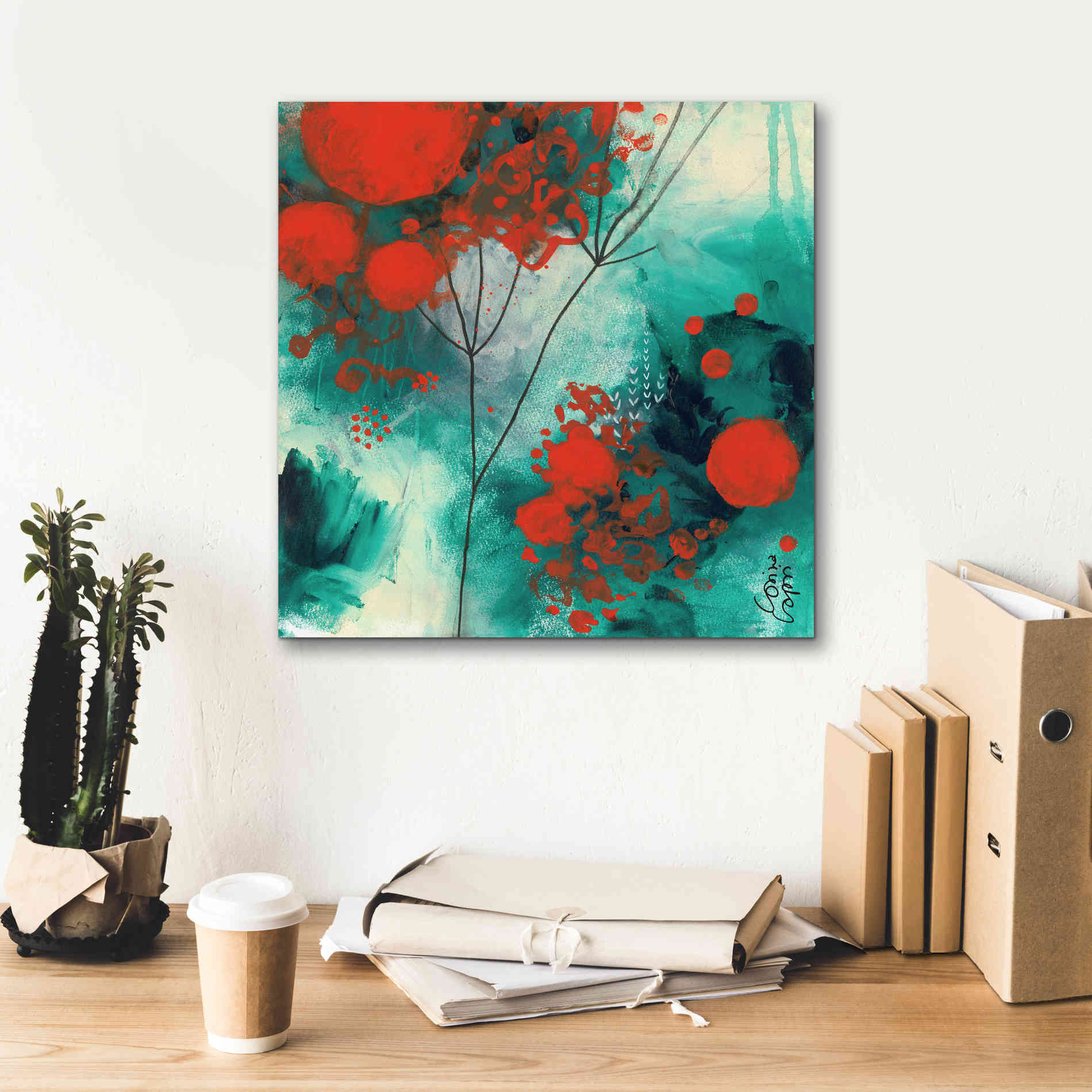 'Winter Solstice by Corina Capri Giclee Canvas Wall Art,18 x 18