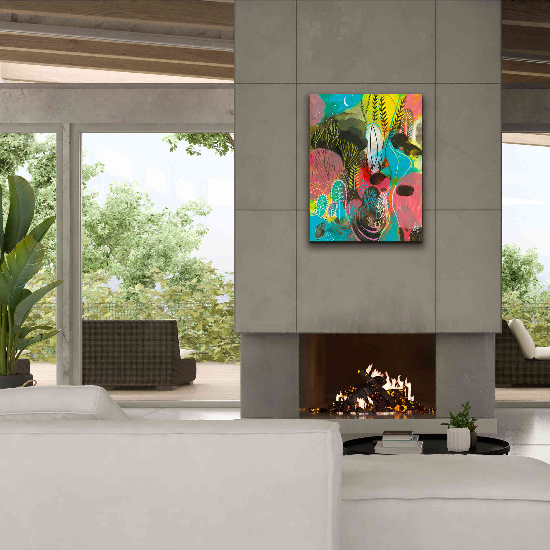 'Water Cycles by Corina Capri Giclee Canvas Wall Art,26 x 34
