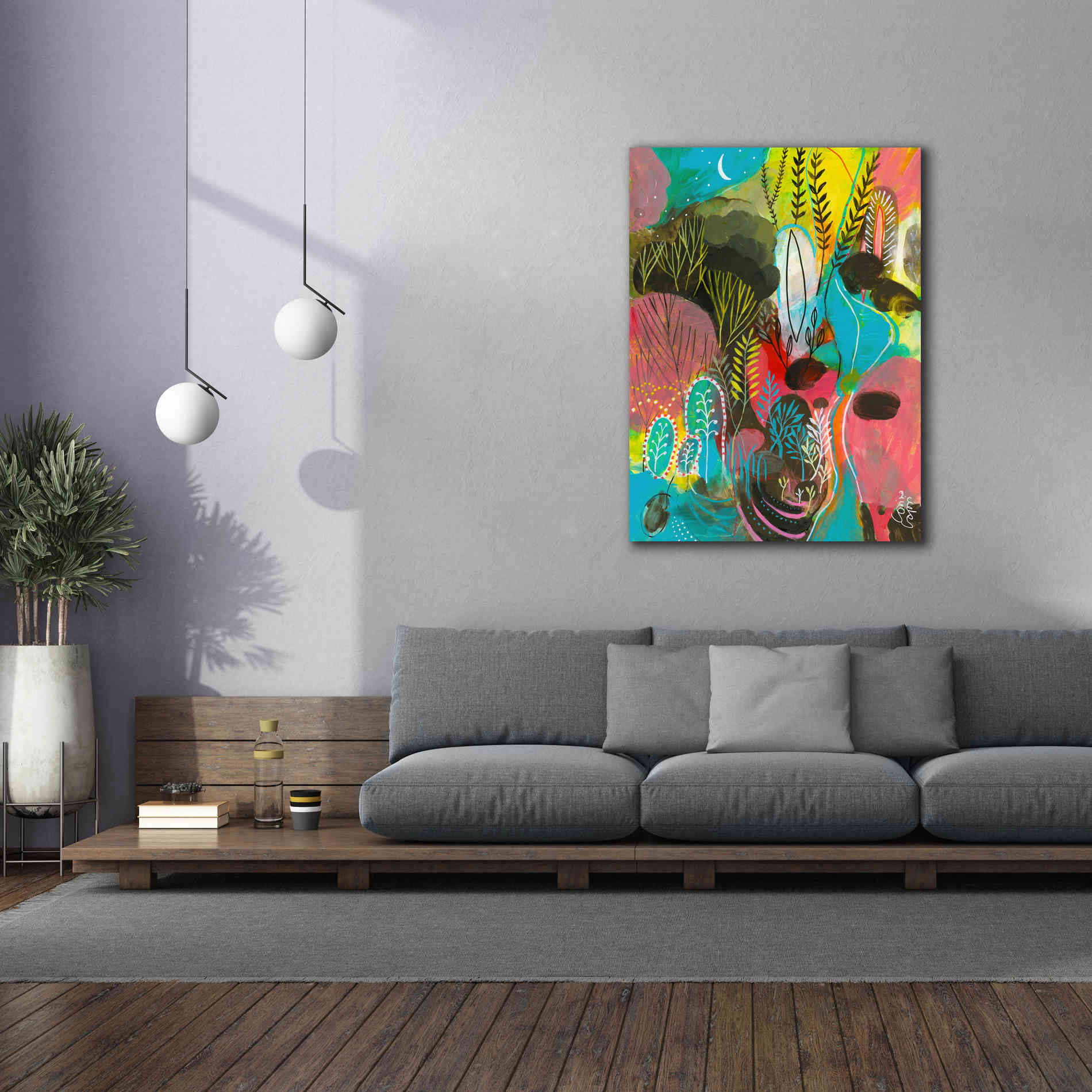 'Water Cycles by Corina Capri Giclee Canvas Wall Art,40 x 54