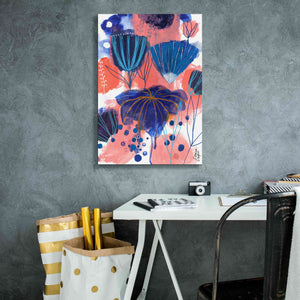 'Blumen Blues by Corina Capri Giclee Canvas Wall Art,18 x 26