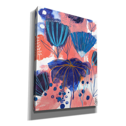 Image of 'Blumen Blues by Corina Capri Giclee Canvas Wall Art