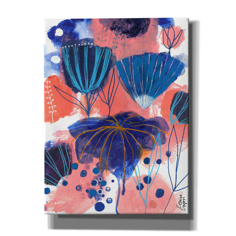 Image of 'Blumen Blues by Corina Capri Giclee Canvas Wall Art