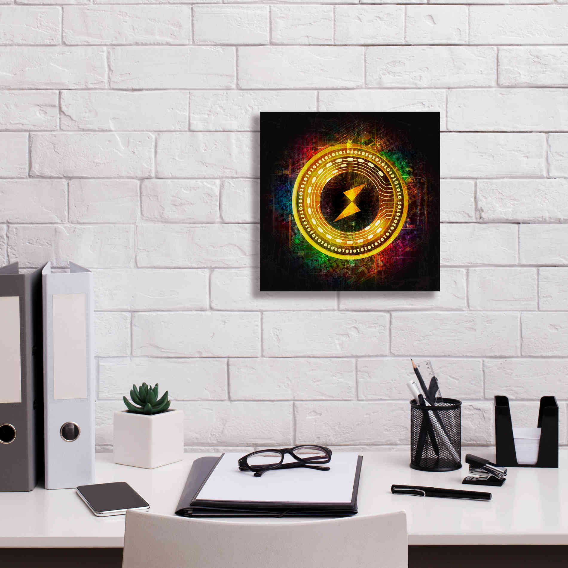 Epic Graffiti'Thorchain Better Than Gold' by Epic Portfolio Giclee Canvas Wall Art,12 x 12