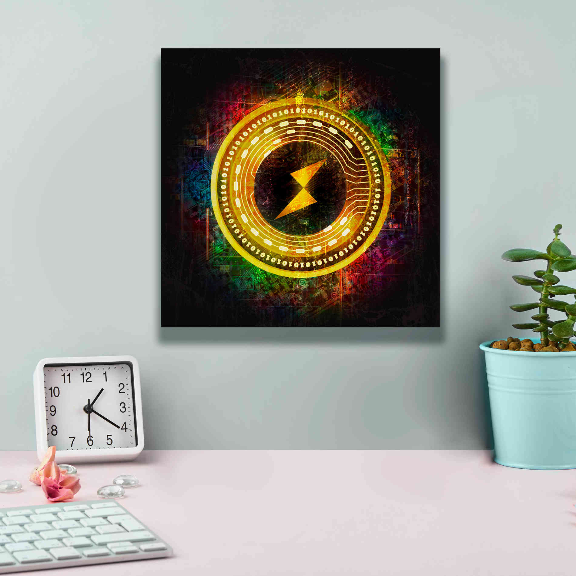 Epic Graffiti'Thorchain Better Than Gold' by Epic Portfolio Giclee Canvas Wall Art,12 x 12