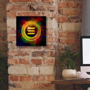 Epic Graffiti'Solana Better Than Gold' by Epic Portfolio Giclee Canvas Wall Art,12 x 12