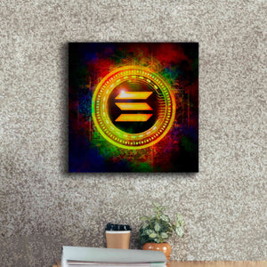 Epic Graffiti'Solana Better Than Gold' by Epic Portfolio Giclee Canvas Wall Art,18 x 18