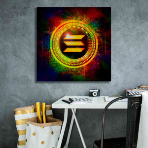 Epic Graffiti'Solana Better Than Gold' by Epic Portfolio Giclee Canvas Wall Art,26 x 26