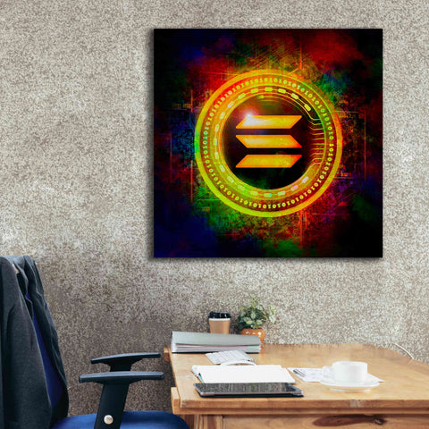Image of Epic Graffiti'Solana Better Than Gold' by Epic Portfolio Giclee Canvas Wall Art,37 x 37