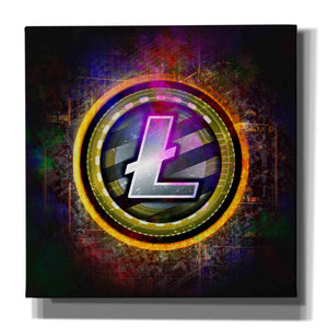 Epic Graffiti'Litecoin Better Than Gold' by Epic Portfolio Giclee Canvas Wall Art