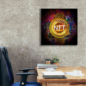 Epic Graffiti'Crypto Pyramid Nft' by Epic Portfolio Giclee Canvas Wall Art,26 x 26