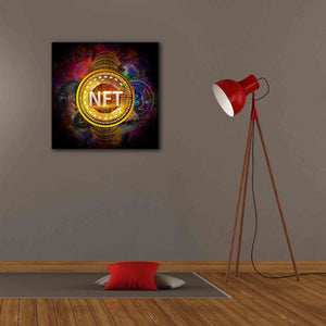 Epic Graffiti'Crypto Pyramid Nft' by Epic Portfolio Giclee Canvas Wall Art,26 x 26