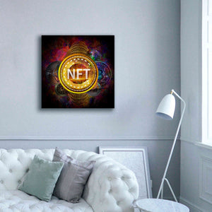 Epic Graffiti'Crypto Pyramid Nft' by Epic Portfolio Giclee Canvas Wall Art,37 x 37