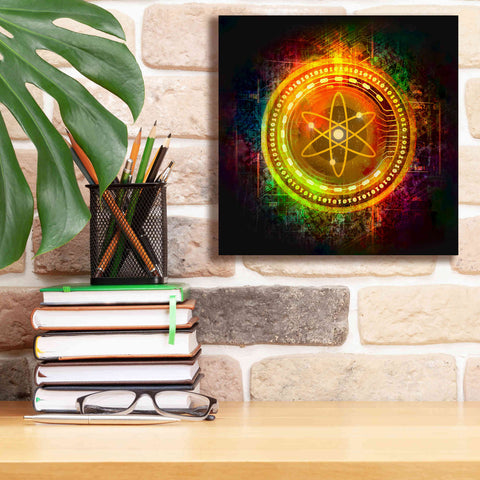 Image of Epic Graffiti'Cosmos Better Than Gold' by Epic Portfolio Giclee Canvas Wall Art,12 x 12