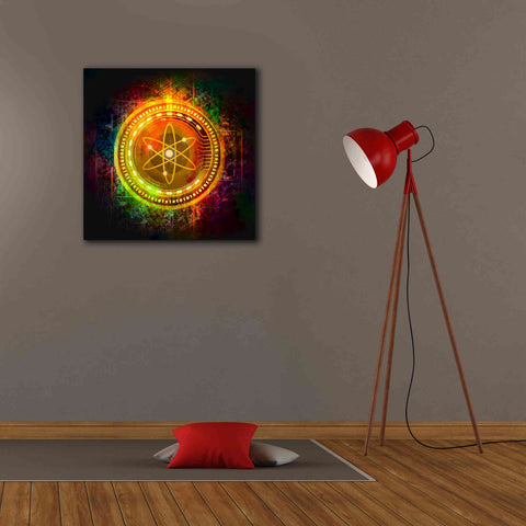 Image of Epic Graffiti'Cosmos Better Than Gold' by Epic Portfolio Giclee Canvas Wall Art,26 x 26