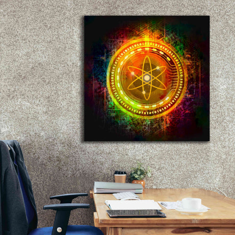 Image of Epic Graffiti'Cosmos Better Than Gold' by Epic Portfolio Giclee Canvas Wall Art,37 x 37