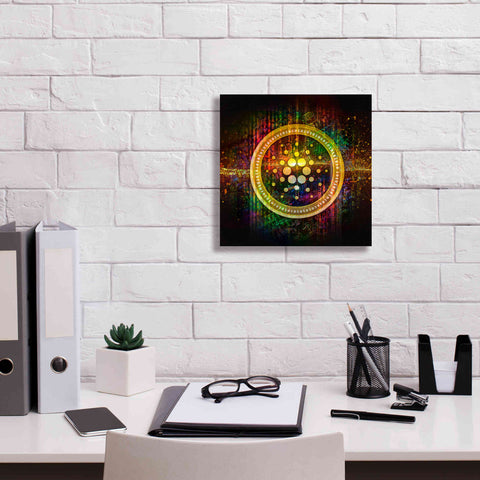 Image of Epic Graffiti'Cardano Better Than Gold' by Epic Portfolio Giclee Canvas Wall Art,12 x 12