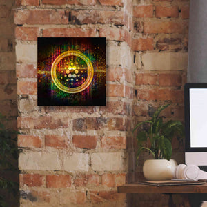 Epic Graffiti'Cardano Better Than Gold' by Epic Portfolio Giclee Canvas Wall Art,12 x 12