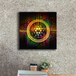 Epic Graffiti'Cardano Better Than Gold' by Epic Portfolio Giclee Canvas Wall Art,18 x 18