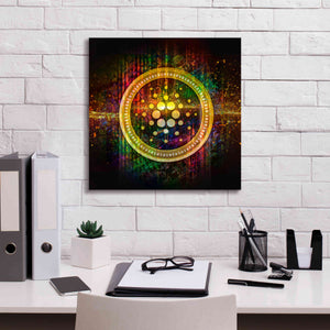 Epic Graffiti'Cardano Better Than Gold' by Epic Portfolio Giclee Canvas Wall Art,18 x 18