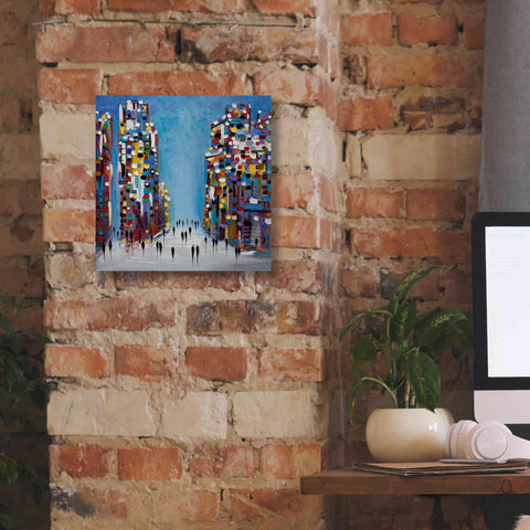 Image of 'Cityscape' by Ekaterina Ermilkina Giclee Canvas Wall Art,12 x 12