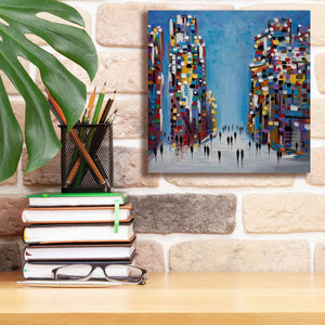 'Cityscape' by Ekaterina Ermilkina Giclee Canvas Wall Art,12 x 12